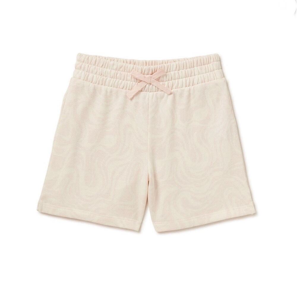 Wonder Nation Pink Elastic Waist Relaxed Fit Girls’ Fleece Shorts Size L 10/12